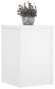 Suportes p/ plantas 2 pcs 25x25x35 cm derivados madeira branco