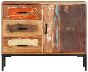 Aparador 88x30x73 cm madeira recuperada maciça