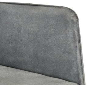 Cadeira de baloiço lona vintage cinzento