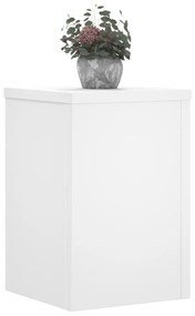 Suportes p/ plantas 2 pcs 20x20x30 cm derivados madeira branco
