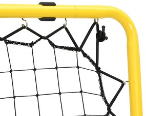 Rede ressalto de futebol dupla face ajustável aço amarelo/preto
