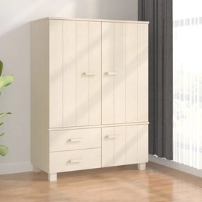 vidaXL Roupeiro HAMAR 99x45x137 cm pinho maciço castanho-mel