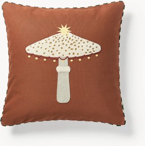 Capa de almofada de Natal bordada Porcini