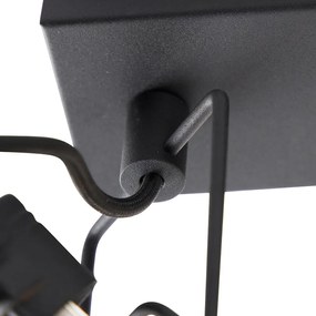 Foco inteligente preto 3 luzes incl. Wifi GU10 - Suplux