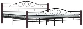 Estrutura de cama metal 180x200 cm preto