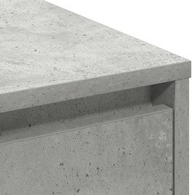 Buffet com LED Cinza Concreto 90x32x75 cm Madeira engenheirada