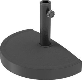 Outsunny Base para guarda-sol 9 kg em resina para mastro de 32, 38, 48 mm, suporte para guarda-sol, 49 x 31 x 33 cm, preto | Aosom Portugal