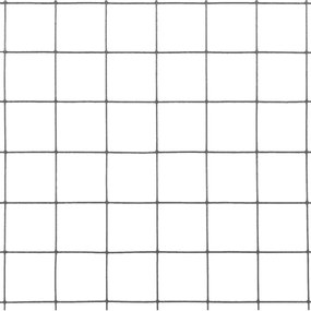 Cerca arame galinheiro 10x1 m aço c/ revestimento PVC cinzento