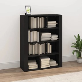 vidaXL Aparador 80x30x106 cm derivados de madeira preto