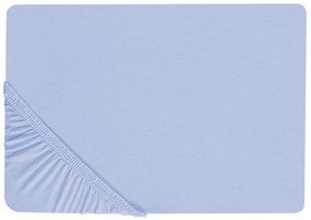 Lençol-capa em algodão azul 200 x 200 cm JANBU Beliani