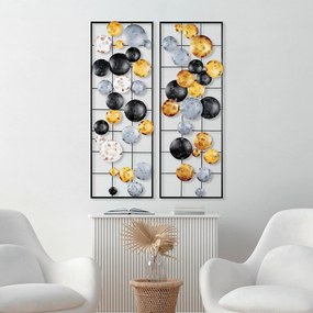 Acessório Decorativo de Parede Camber – Multicolor – 32x92x4 cm (2 Peç