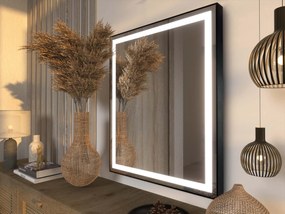 Espelho LED com moldura para casa de banho M7