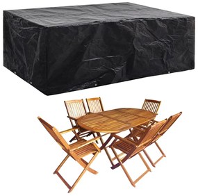 Capas para mobiliário de jardim 2 pcs 8 ilhós 242x162x100 cm