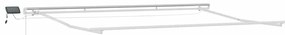 Toldo Retrátil Branco with Manual Branco 400 × 300 cm Branco