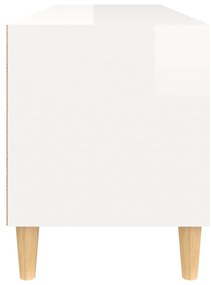 Móvel p/ TV 100x34,5x44,5 cm derivados madeira branco brilhante