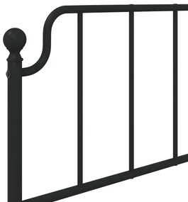 Cabeceira de cama 90 cm metal preto