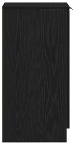 Gabinete de Sapatos vidaXL Carvalho Preto 30x35x70 cm Madeira de Engen
