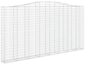 Cestos gabião arqueados 3pcs 400x30x200/220cm ferro galvanizado