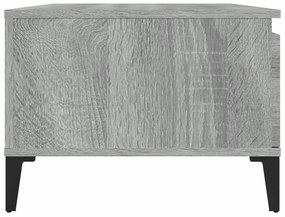 Mesa de centro 90x50x36,5 cm derivados madeira cinzento sonoma