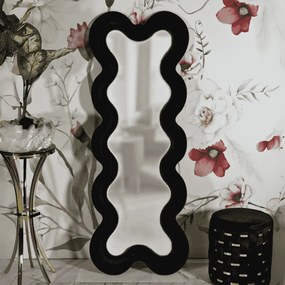 ESPELHO DE PAREDE PRETO 58X4X160 CM (TAMANHO INTERNO DO ESPELHO 39X124) PRETO