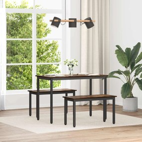 vidaXL banco Carvalho Fumê 80 x 35 x 45 cm Madeira processada