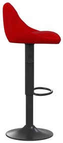 Bancos de bar 2 pcs veludo vermelho tinto