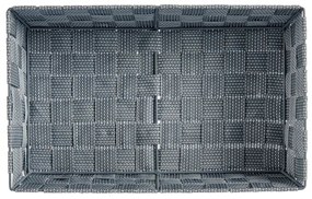 Cesta Multiusos Cinzento Tecido 3,8 L 34 x 8,5 x 21 cm (18 Unidades)