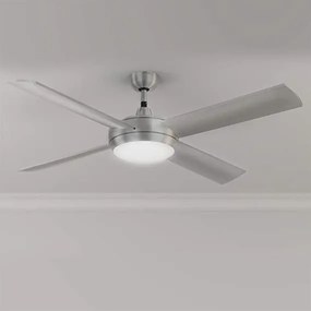 Ventoinha de teto EnergySilence Aero 570 52’’ com 4 pás, 60 W, lâmpada LED com função Verão/Inverno.