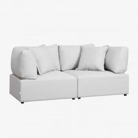 Sofá Modular De 2 Peças Com 2 Poltronas De Esquina Kata Creme Bege - Sklum