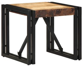 vidaXL Mesa de centro 40x40x35 cm madeira de mangueira áspera maciça