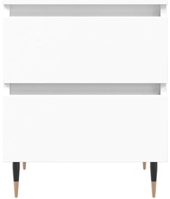 Mesas de cabeceira 2pcs 40x35x50 cm derivados de madeira branco