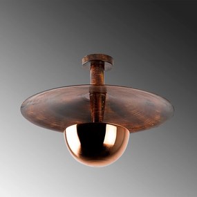 Candeeiro de Teto Kurt – Cobre – 48 cm de Diâmetro x 35 cm de Altura