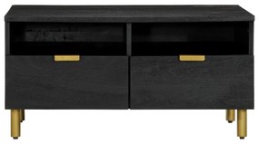 Mesa de centro 80x54x40 cm derivados de madeira preto
