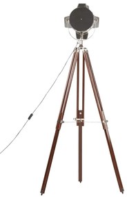 Candeeiro de chão tripé 180 cm madeira de mangueira maciça