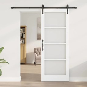 Porta Deslizante com Conjunto de Ferragens "ORKDAL" Madeira Sólida e V