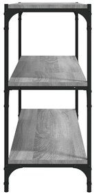 Estante 80x33x70,5 cm derivados de madeira e aço cinza sonoma