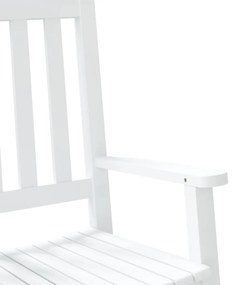 Cadeiras de baloiço infantis 2 pcs álamo maciço branco