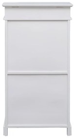 Sapateira 50x28x98 cm madeira de paulownia branco