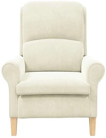 Poltrona Creme Creme Poltrona de tamanho padrão