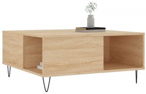 Mesa de centro 80x80x36,5 cm derivados madeira carvalho sonoma