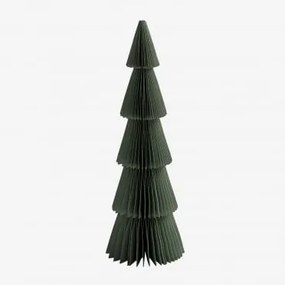 Pack De 3 Árvores De Natal Em Papel Jesper Baía Verde & ↑29,5 Cm - Sklum