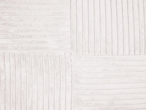 Conjunto de 2 almofadas decorativas em bombazine branca creme 43 x 43 cm MILLET Beliani