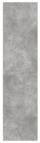 Roupeiro 100x50x200 cm derivados de madeira cinzento cimento