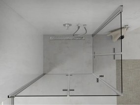 Mexen Lima Duo cabine de duche dobrável 100 x 80 cm, transparente, cromado - 856-100-080-02-00