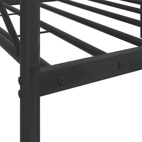 Cama de Dia sem Colchão 80x200 cm aço preto