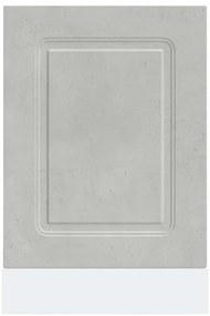 Painel máquina lavar louça Kalmar 45x1,5x67 cm cinza cimento