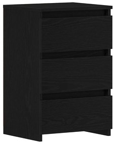 Cômodas de cabeceira vidaXL 2 pcs Carvalho Preto 40x35x62,5 cm Madeira