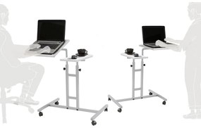 Secretária Elevatória para Portátil Glen – Branco – 67x87x45,5 cm