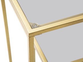 MESA CONSOLA DOURADA 100X35X80 CM