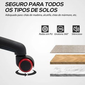 Cadeira Escritório ou Gaming com Altura Ajustável Suporte Lombar e Apoio para a Cabeça 60,5x67x107,5-116,5 cm Multicor